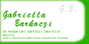 gabriella barkoczi business card