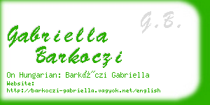 gabriella barkoczi business card